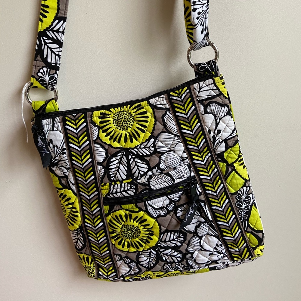 Black, White, and Lime Green Vera Bradley Bag